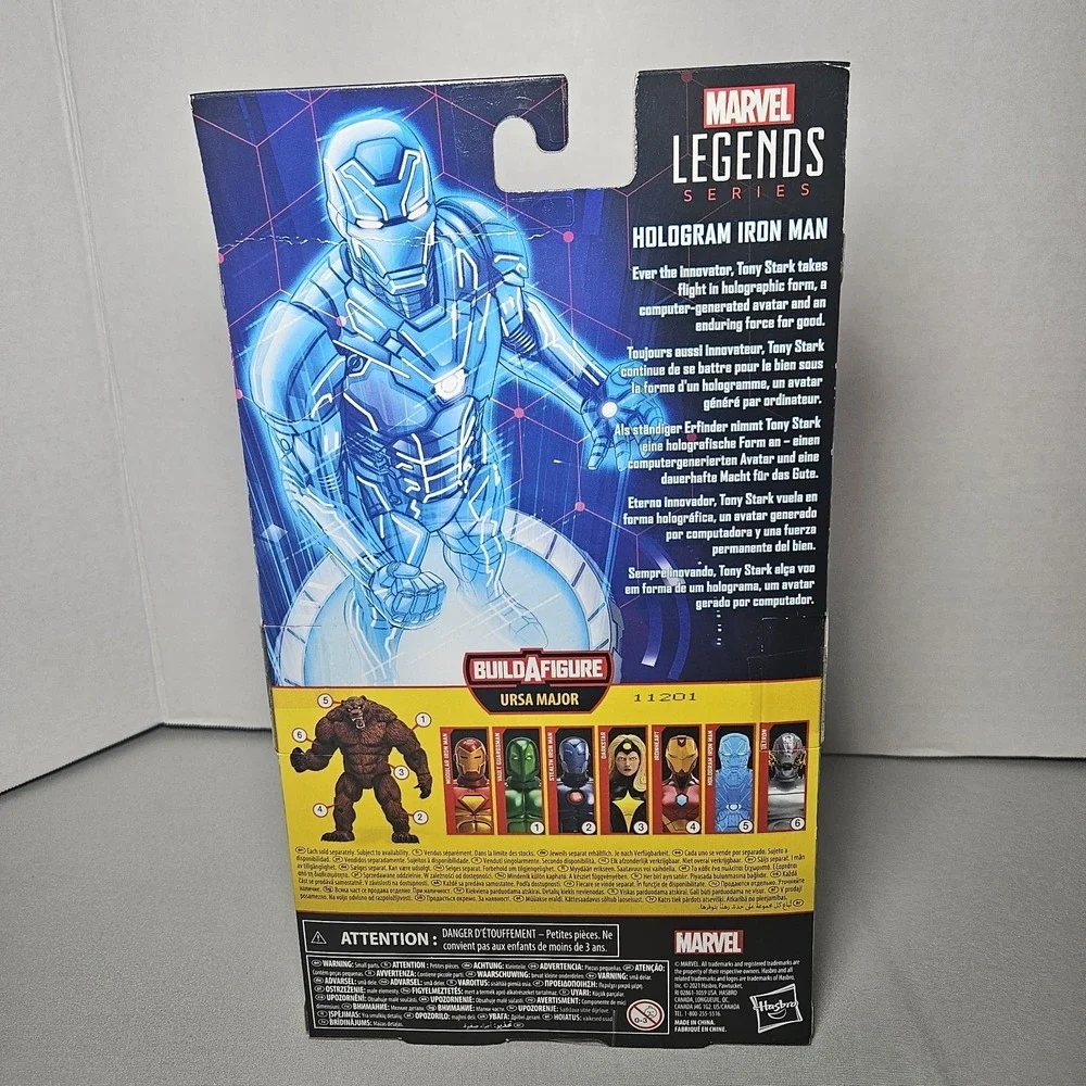 Marvel Legends Comic Hologram Iron Man 6-Inch Action Figure (Ursa Major BAF) - Picture 5 of 8